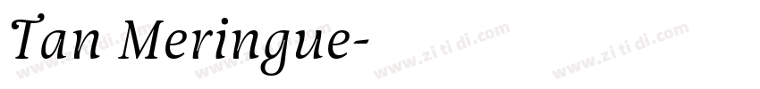 Tan Meringue字体转换